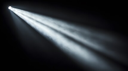Radiant Light. Mysterious and captivating light beam on a dark background concept