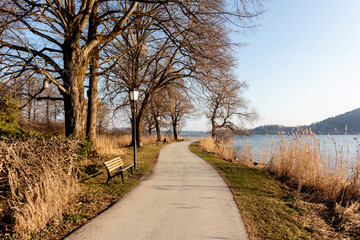 Panorama of lake Tegernsee, Bavaria, Germany