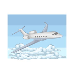 Illustration of airplane 