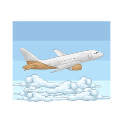 Illustration of airplane 