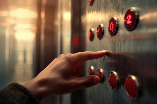 Close-up of a pilot's hand pressing the throttle in the cockpit of a jet plane reducing engine power. Beautiful simple AI generated image in 4K, unique. - Powered by Adobe