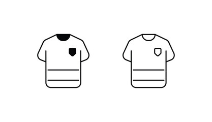 Tshirt icon design with white background stock illustration