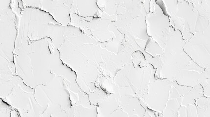 Fototapeta premium White textured seamless pattern with cracked paint effect, ideal for adding a vintage and rustic feel to various designs.