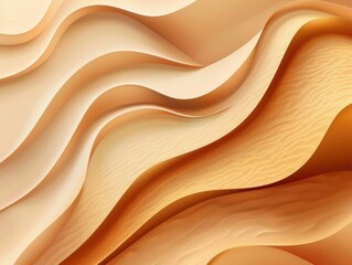 Obraz premium Abstract wavy background with beige and brown shades