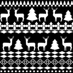 Deer and tree pattern for northern apparel