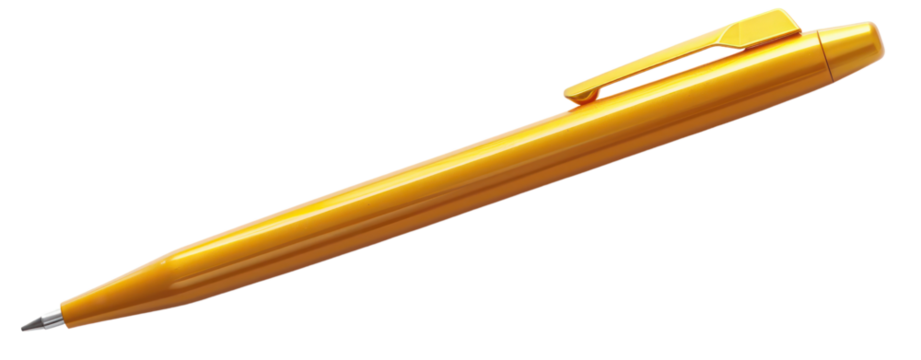 yellow pen ball transparent background