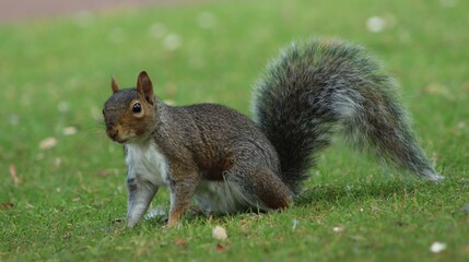 squirrel on the grass