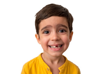 Dental care concept. Dental image.Stainless steel crown a silver cap used for restoring children's...