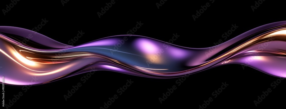 Aufkleber abstract wavy background with multicolored liquid flows. fluid art design.