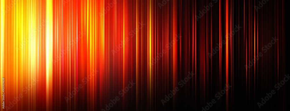 Poster a vertical stripe of multicolored luminous light creates an abstract background