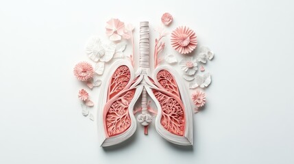 Exploring Human Respiratory System Through Paper Art in a Biology Class Setting, Generate Ai