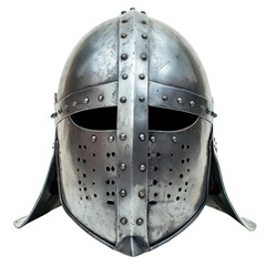 steel soldier helmet mask middle ages knight army transparent background