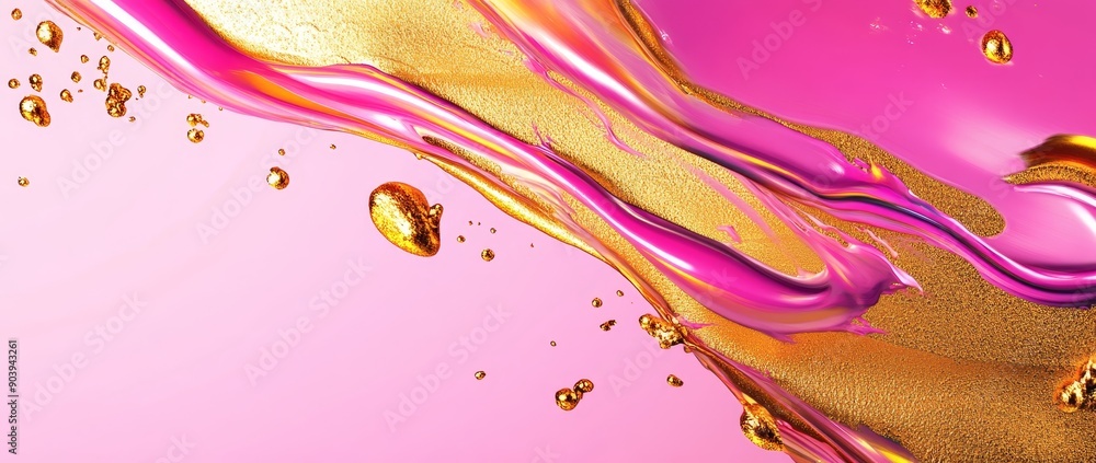 Poster the color pink and yellow swirls on a dynamic background are perfect for bold digital art and creati