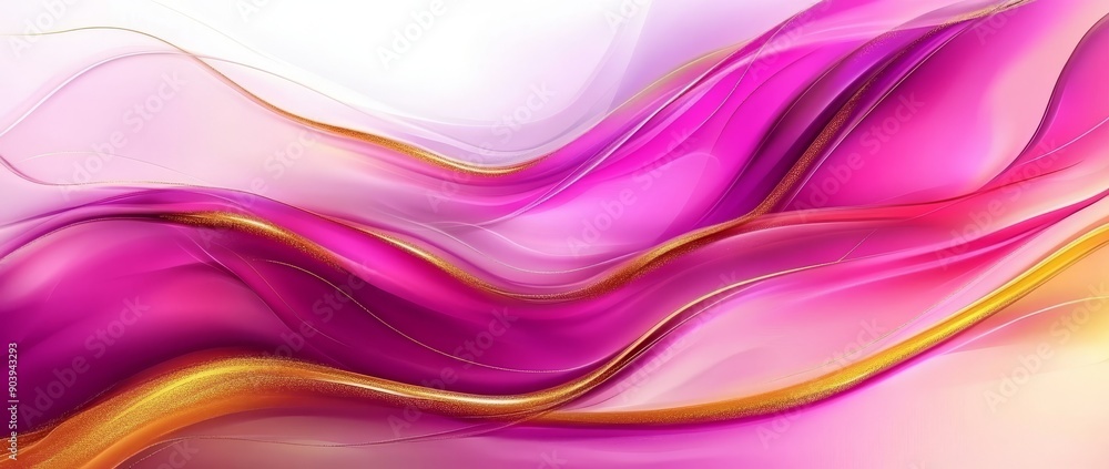 Poster colorful pink and yellow swirling patterns on a dynamic background. suitable for bold digital art an