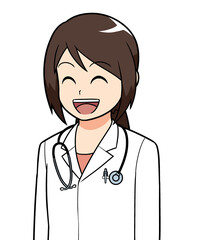 Fototapeta premium 女性医師 笑顔