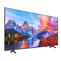 Perspective view of television TV or computer PC monitor display