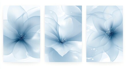 Abstract colorful flower. Transparent smoke art. Illustration. Canvases with an abstract colorful flower.