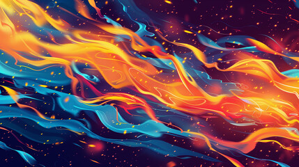 Obraz premium abstract background with glowing lines
