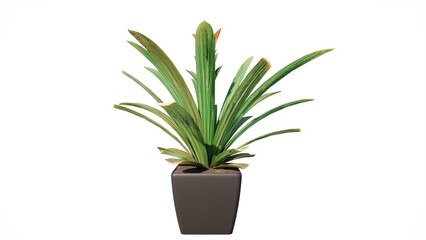 Illustration of flowers in a vase for table decoration in a room