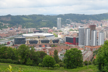 Obraz premium Panoramic view of the city of Bilbao
