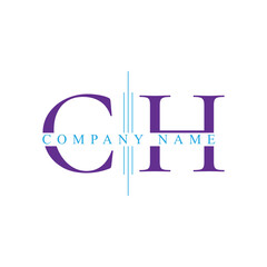 CH Letter Real Estate Vector Logo Design