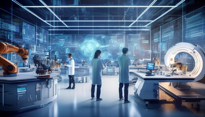 "Innovative Lab: The Cutting-Edge World of Future AI Technology"
