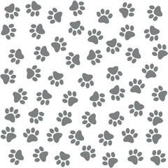 Fototapeta premium animal tracks shape symbol - paw prints seamless repeatable pattern texture