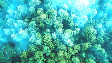 Fototapeta premium AI-powered solutions for climate change: How environmental data drives sustainability