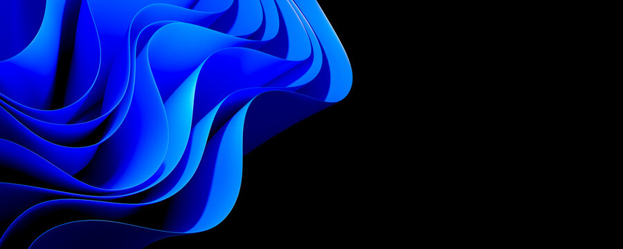 Abstract background with blue diagonal curves