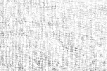 White jute hessian sackcloth canvas sack cloth woven texture pattern background in white light grey color