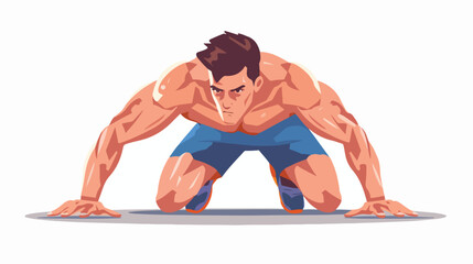 Young Boxer Training in Gym: Serious Caucasian Sports