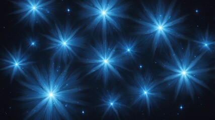 blue star clusters abstract background design backdrop copy space