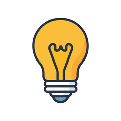 a yellow light bulb with a yellow light on it.