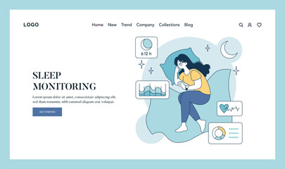 Wellness Technology. Flat Vector Illustration