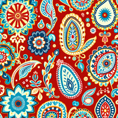 pattern with flowers, seamless floral pattern