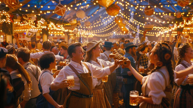 A lively Oktoberfest celebration