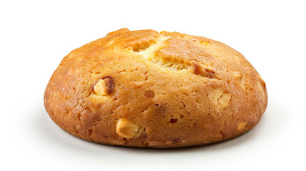 Dutch Cookie Isolated on White Background, Traditional Dutch Biscuit, Sweet Treat, Round Cookie, Bakery Item, Delicious Snack, Homemade Dessert, Classic Cookie Design