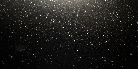 small white particles on  Black background , Small white dust particles floating  in air
