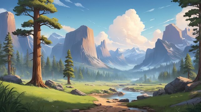 national park background art design backdrop copy space
