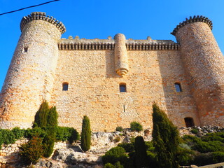 Fototapeta premium Torija Castle, in Guadalajara, medieval stone fortress
