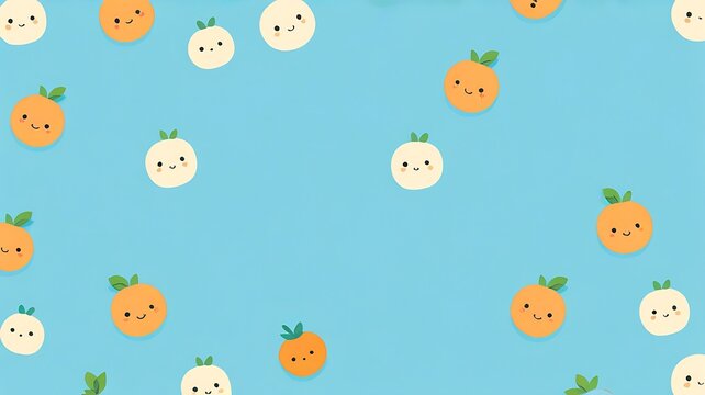 Blue Background minimalis, Row of colorful cartoon animals suitable for childrens products, educational materials, and social media graphics. Smiling faces add charm.