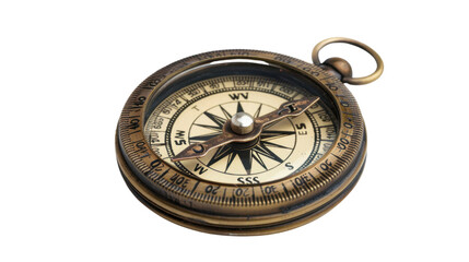 Compass on transparent background