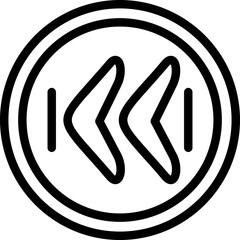 Arrow Chevron Left Icon