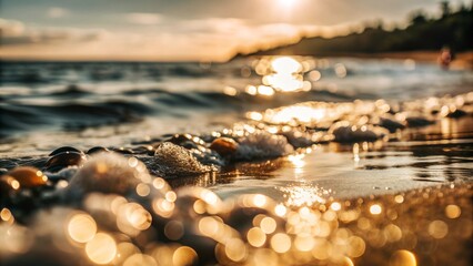 sunset on the beach