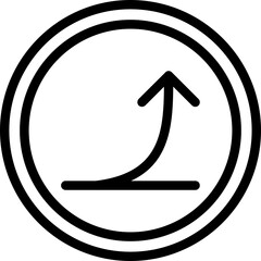 Arrow Diverge Up Icon