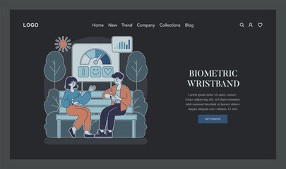 Health Monitoring Devices. Flat Vector Illustration