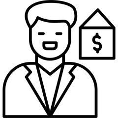 Real Estate Agent Icon