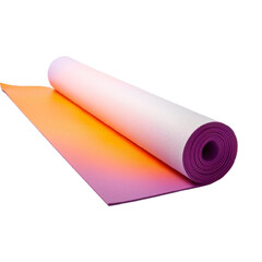   soft Yoga mat  isolated on white