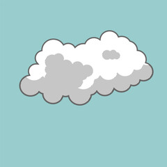 Cloud icon isolated. Vector illustration