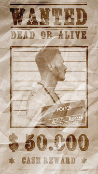 Wanted Video Poster. Vertical Stories for Social Media.